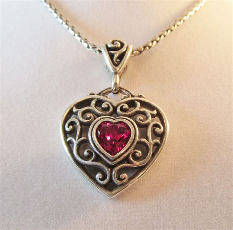 6k) 26. . Brighton red heart necklace